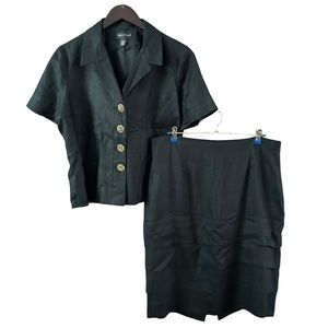 Pearl Miller Custom Linen Skirt/Blazer Suit